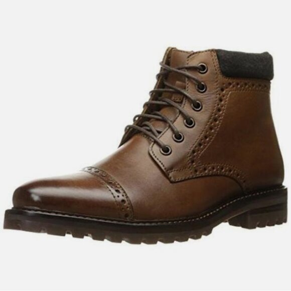 NWOB Mark Nason Parker Leather Cap Toe Ankle Boots - Picture 2 of 4